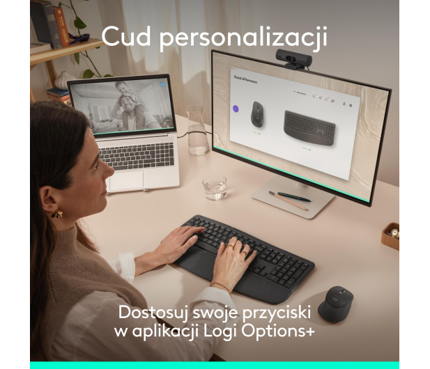 Logitech Signature Comfort Plus MK880 grafitowy - 1533424 - zdjęcie 10